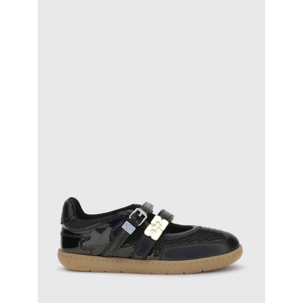 Ganni Ballet Flat Woman Black